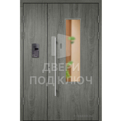 Металлическая дверь с элементами массива и МДФ ДПК-13872